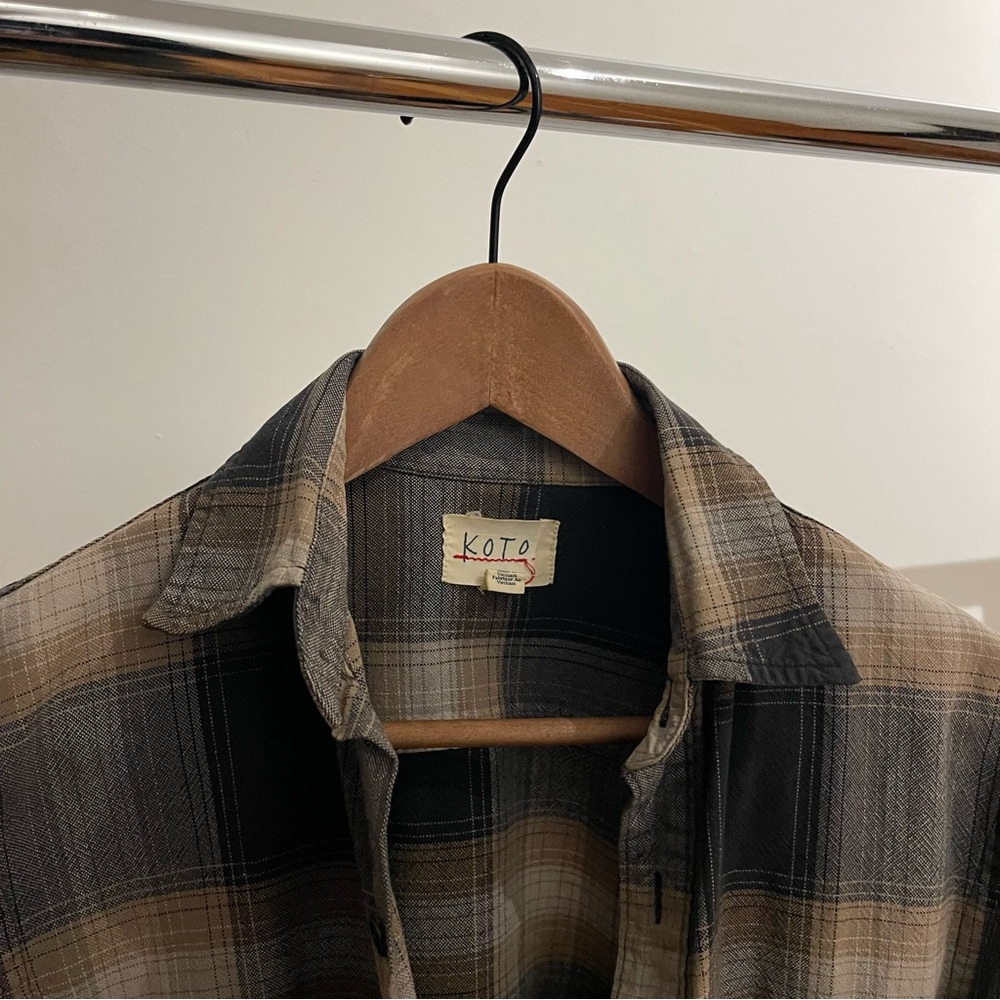 Koto Plaid Flannel Shirt